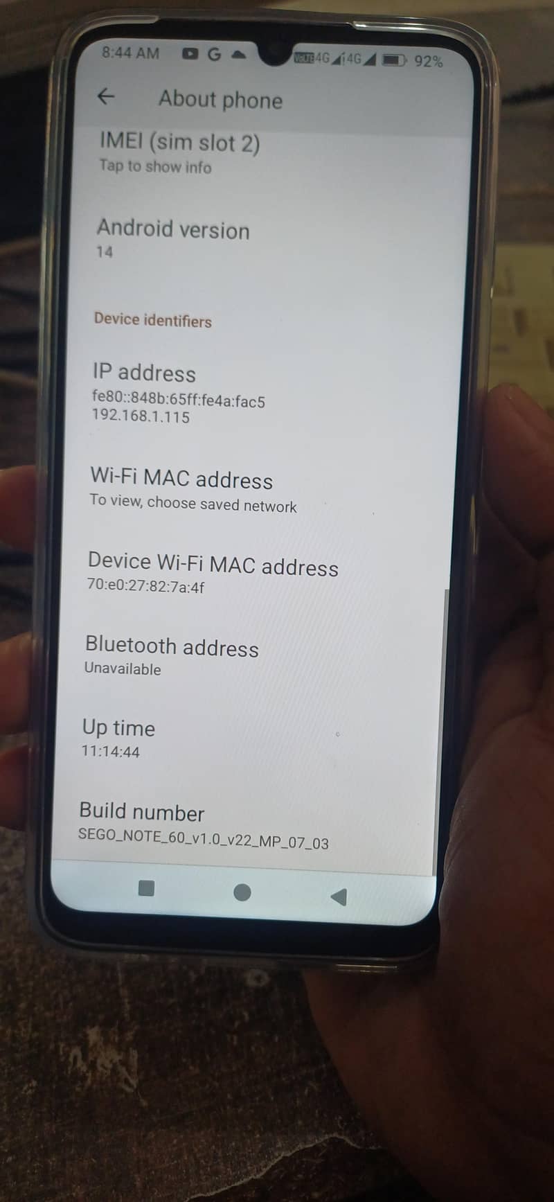 SEGO Note 60 2
