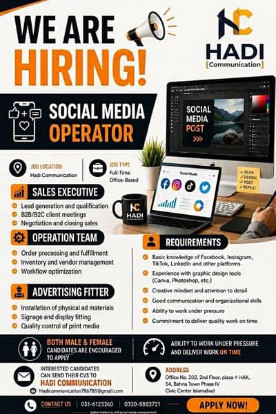 Graphic designer & operational worker