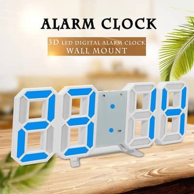 3D LED Digital Wall Clock USB Korean Style