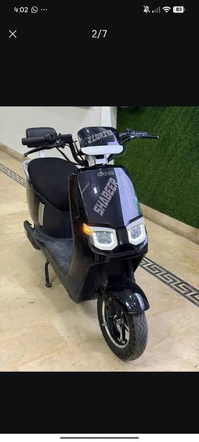 Orevo Electric Scooty | 2000W Motor | 130 KM Range Like New Ev Scooty