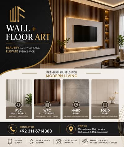 PVC wall Panels | WPC Fluted panels | Hard panels | solid panels