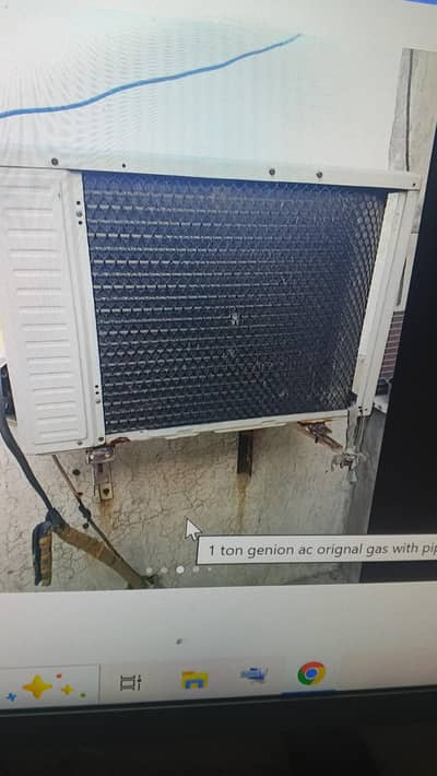 1 ton non inverter ac chill cooling with pipe orgnal gas