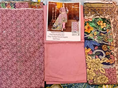premium Fancy Lawn 3 Piece Collection - Luxury Cutwork Embroidered