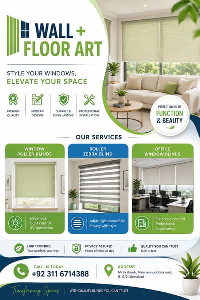 Roller Zebra Blind | Window roller blinds | Office Window Blinds