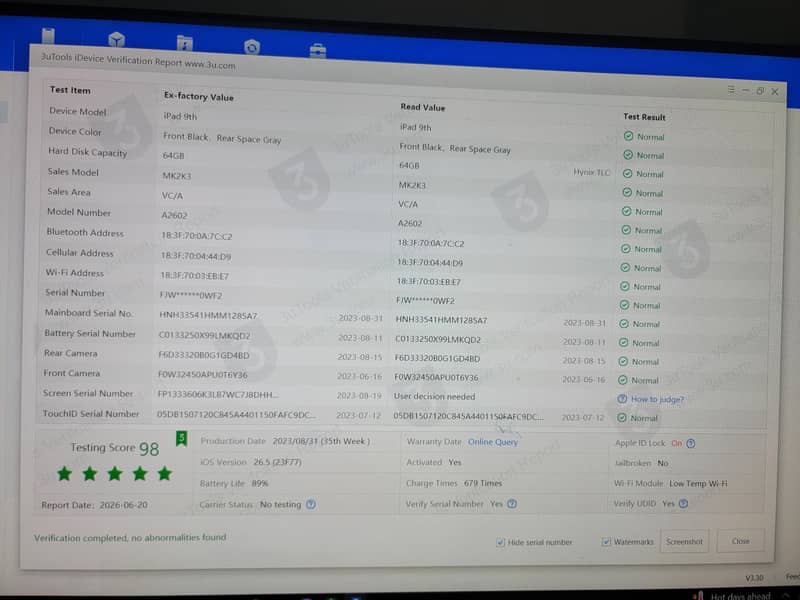 Ipad 9th Generation waterpack 6