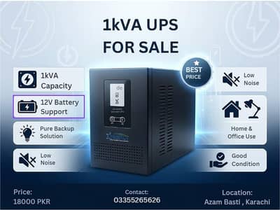 1Kv UPS for Sale excellent condition best for House and office backup