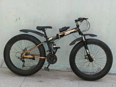 Fat Tyres Folding Bicycle In Great Condition