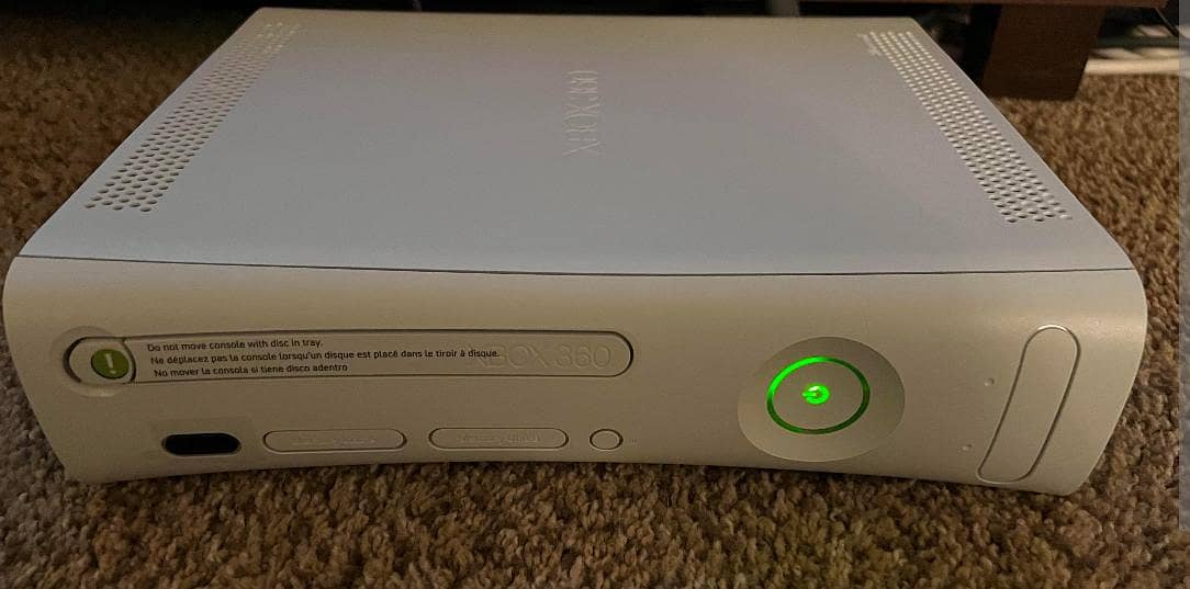 Xbox 360 with two wireless controllers 1