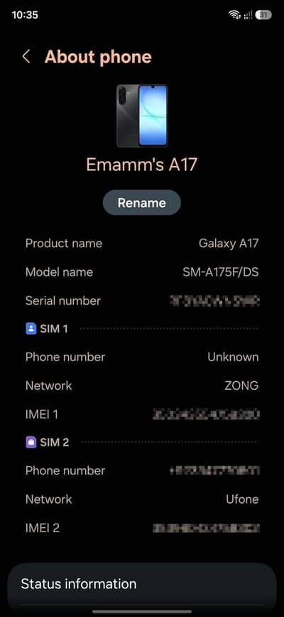 Samsung Galaxy A17 256 GB