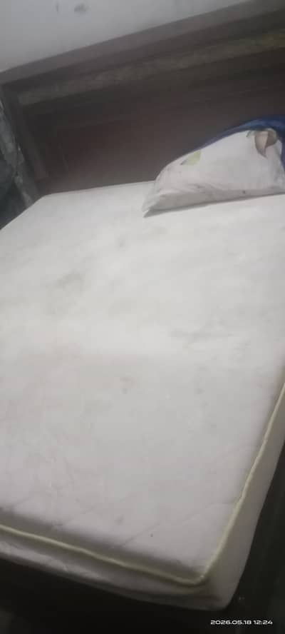 wooden bed