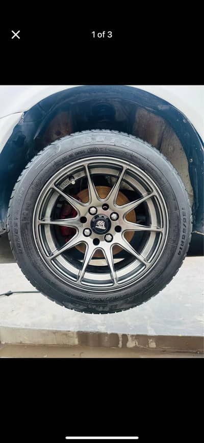 14 inches Xxr multi pcd tyre rims in good condition
