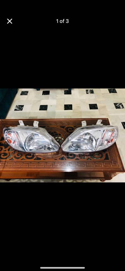 Honda civic 1999 till 2001 front head lights with side orange arms