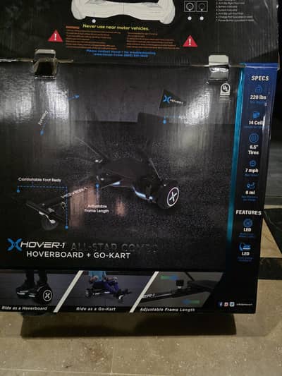 Hover -1  All star combo  hoverboard + go kart
