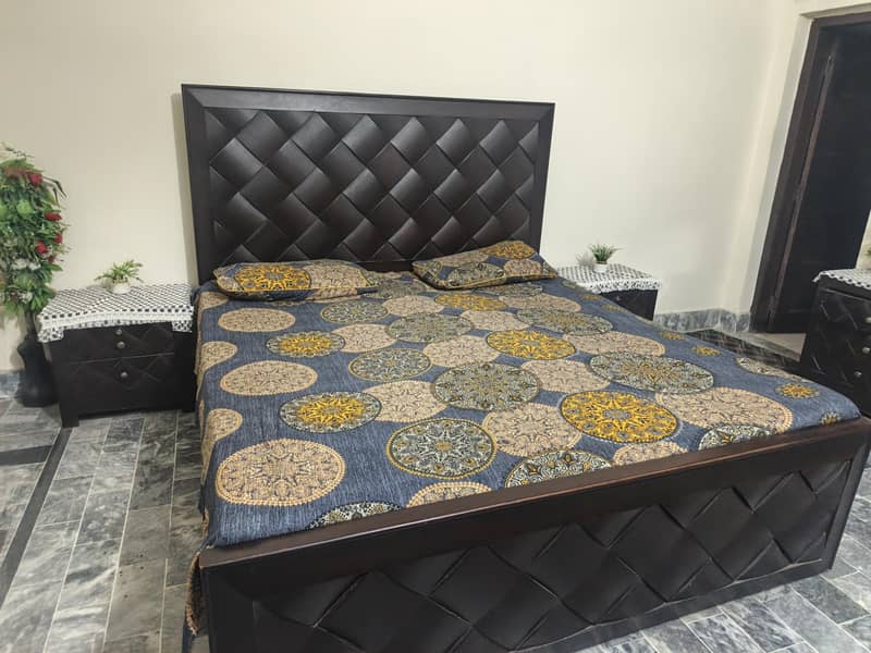 bed with side tables 1