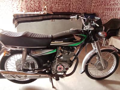 Honda CG 125 2014 Black | Excellent Condition | Original Documents