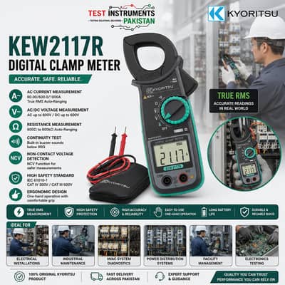 KYORITSU KEW 2117R AC Digital Clamp Meter In Pakistan