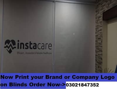 Logo Blind | Window Blind | Roller Blind | Wifi blinds | Wall branding