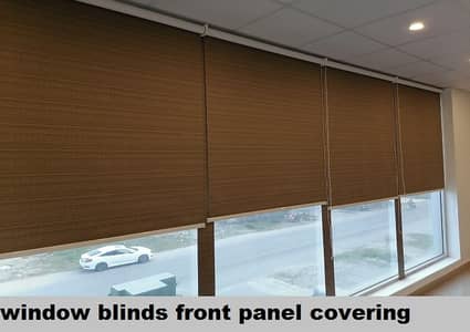 Window Blinds | Office design | Wooden blind | Feature wall