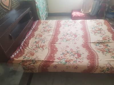 good quality wooden bed and mattress for sale