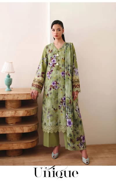 Ladies lawn suit summer collection 3 piece suit