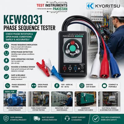 KYORITSU KEW 8031 Phase Indicator | Phase Sequence Tester in Pakistan