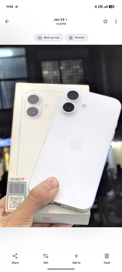 iPhone 16 128GB pta approved 89% Health screen scratches