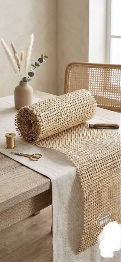 Rattan weave for furniture chair and tables