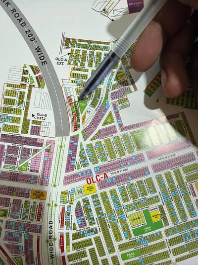 FACING PARK PLOT FOR SALE OLCA BLOCK BAHRIA ORCHARD