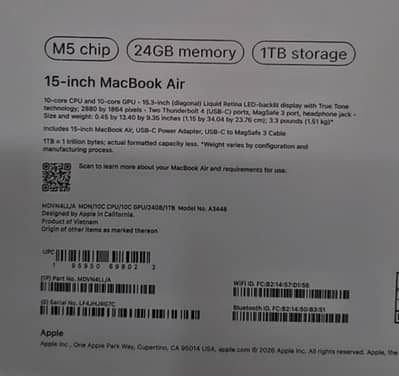 Mac Book air 15inch