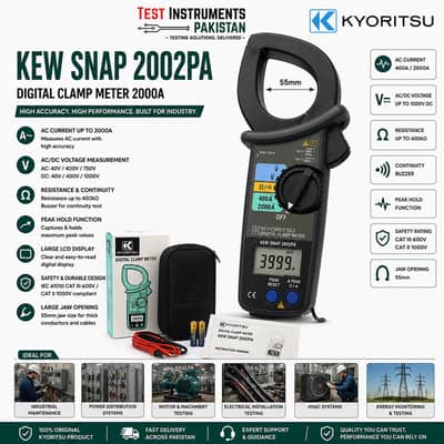 KYORITSU KEW 2002PA AC Clamp Meter Digital Tong Tester In Pakistan
