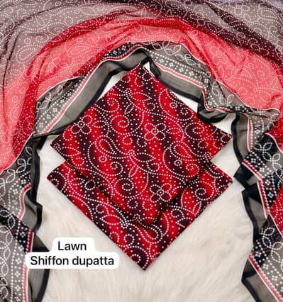 Premium Lawn 3Pc Unstitched Suit - 90/70 - Maria B Inspired