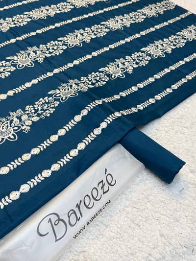 BAREEZE Lawn 3PC Embroidered Suit | 8 Colors | COD