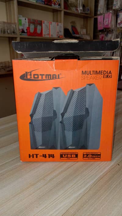 Hotmai HT-414 USB PC Speakers 2.0 | New Box Pack | Attock