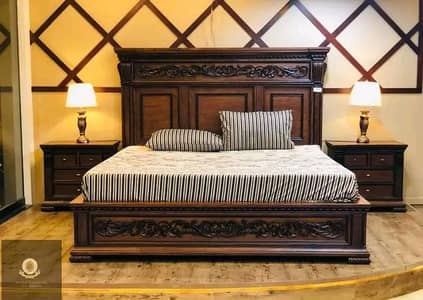 chinioti wooden bed set