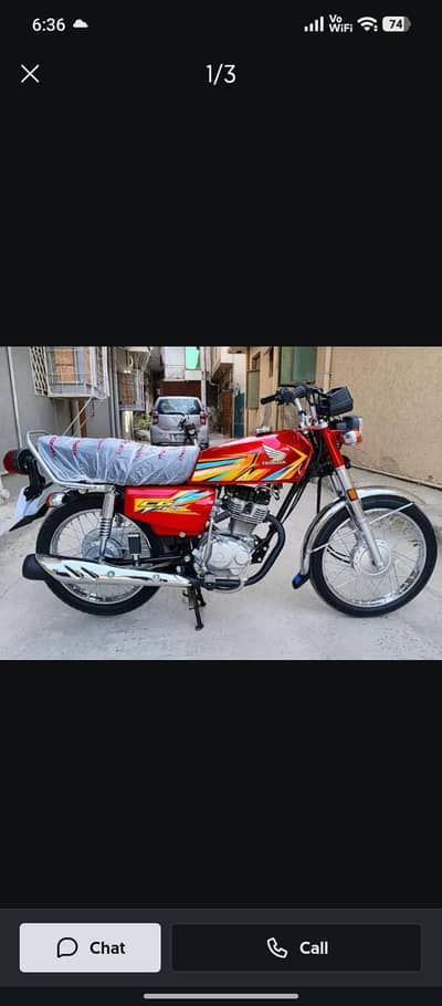 Honda cg 125 2025/26 model 2026 shape red colour