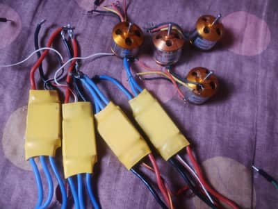 Drone Motors, 3S lipo battery charger and propellers