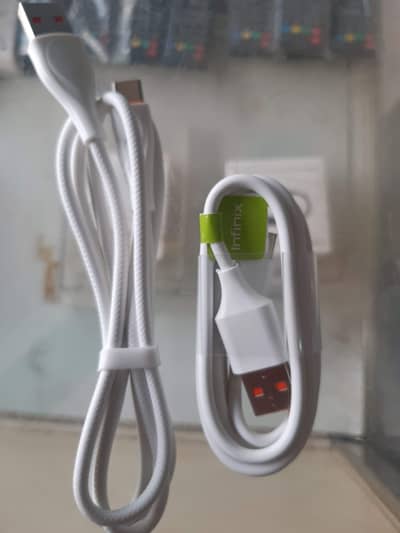 Two charging usb cables type C infinite and kolo brand