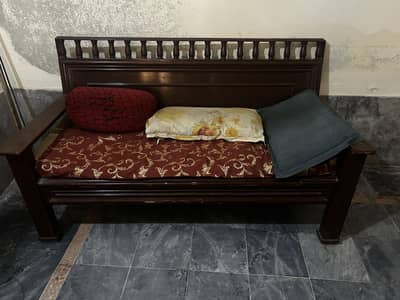 2-Seater wooden made Sofa for Office & Home