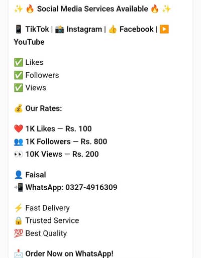 TikTok likes view followers available