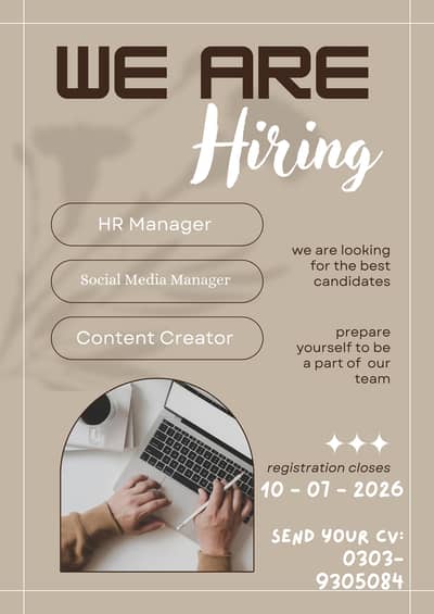 urgent hiring.