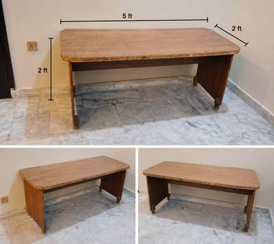 Wooden Office/Study Table 5×2 ft – Strong & Sturdy