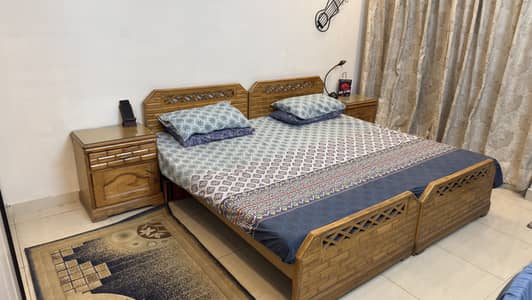 2 x Wooden Single beds for sale