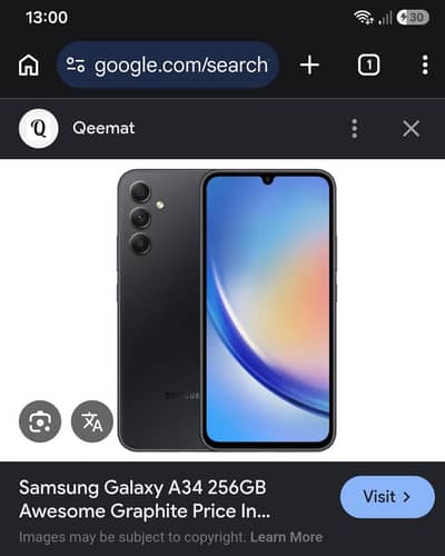 Samsung Mobile A34 5G Non Pta