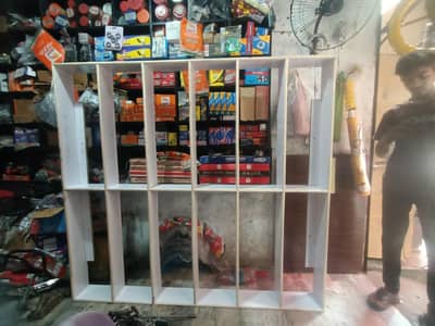 wooden shelve