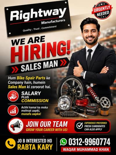 Need Salesman For Our Company