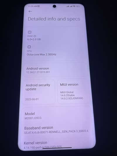 Poco x 3 8/128