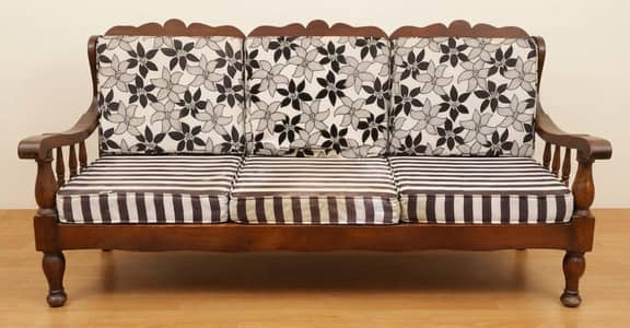 Classic Wooden Sofa Set in Excellent Condition One 3-seater sofa