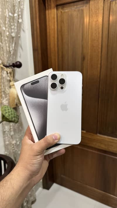 Apple iPhone 15 Pro Max 256GB 100% BH WATERPACK PTA APPROVED