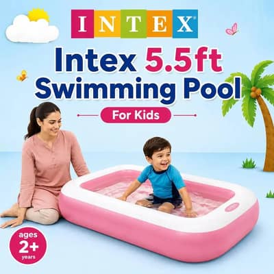Intex 5.5 feet Swimming Pool Big Size Kids & Family Pool cash on delir