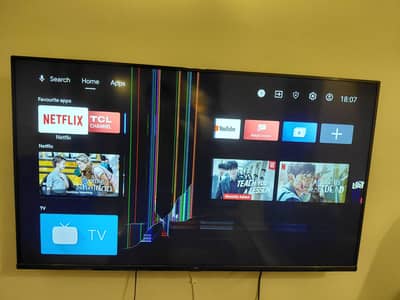 TCL 55 Inches with broken screen